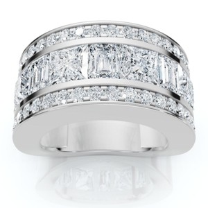 Pompeii3 5 3/4ct Bold Diamond Statement Ring 14k Gold or Platinum Lab Created - 1 of 4