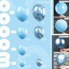 PartyWoo Balloons Light Blue Metallic Blue 18 12 10 5 Inch 142 pcs - 2 of 4
