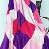 Slickblue Coral Fleece Throw Blanket, 59"x78.7", Cozy & Warm Plaid Design, Multiple Color Options - 3 of 3