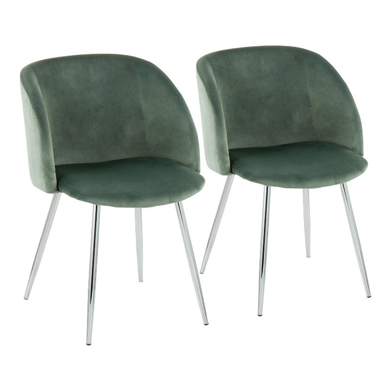 Set of 2 Fran Contemporary Dining Chairs - LumiSource, 1 of 14