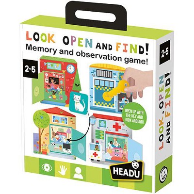 Headu Look Open and Find – Observation and Memory Game with Unlocking Mechanism, Ages 2 and Up