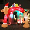 Syemin Inflatable Holiday Decorations Inflatable Christmas Arch Decoration Christmas Decor Inflatable Outdoor Decoration, Red, 120"*40"*96" - 2 of 4
