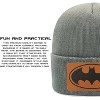 Beanie for Kids and Adults Winter Hat – Beanie with Batman Leather Patch Licensed (One Size) - 4 of 4