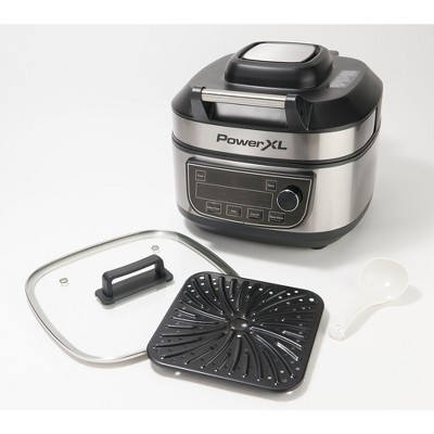 PowerXL Grill Air Fryer Combo 12 in 1 - Restaurant Quality Grilled Steak 