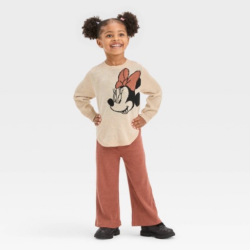 Toddler Girls' Mickey Mouse & Friends Printed Top And Bottom Set