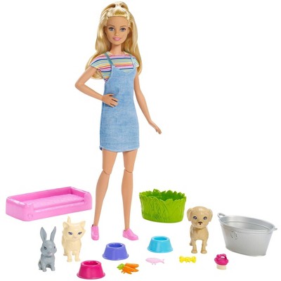 Barbie Play &#39;n&#39; Wash Pets Doll and Playset