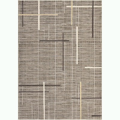 Washable Low-Pile Area Rug with Non-Slip Backing, Stain Resistant & Easy Clean - for Living Room, Bedroom, Kitchen, Entryway