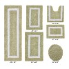 Hotel Bath Rug 100% Premium Cotton Tufted Weave Two Tone Reversible 6 Piece Bathroom Rug Set, Super Soft & Water Absorbent, Machine Washable Bathmat - 2 of 4