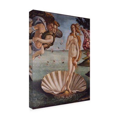 Trademark Fine Art -Sandro Botticelli 'Birth of Venus 1484' Canvas Art