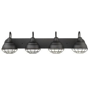 Millennium Lighting Neo-Industrial 4 - Light Vanity in  Matte Black - 1 of 1