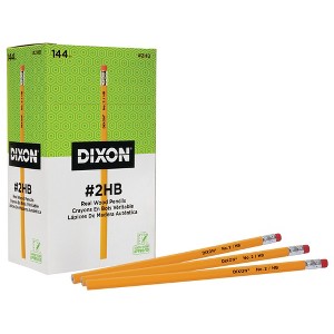 Dixon Pencils, No 2 Soft Tip, Yellow, Unsharpened, Pack of 144 - 1 of 4