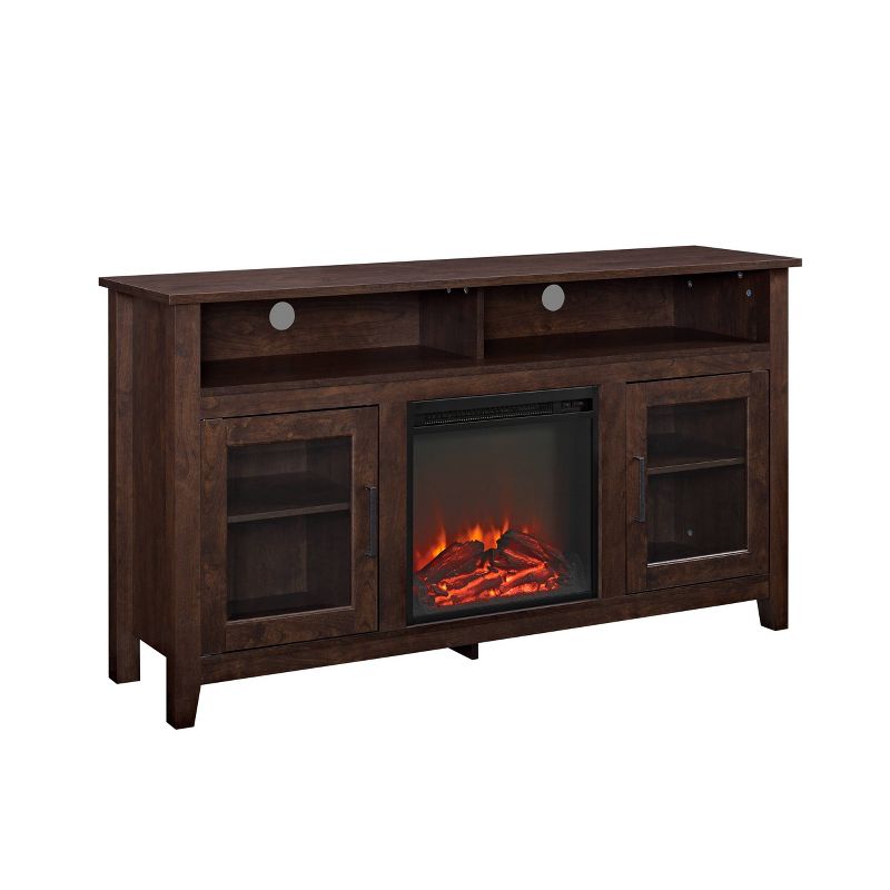 Ackerman Modern Transitional Tall with Electric Fireplace TV Stand for TVs up to 65" - Saracina Home, 1 of 21