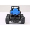 New Bright 1:24 R/C FF Truck - Jeep Blue - image 3 of 4