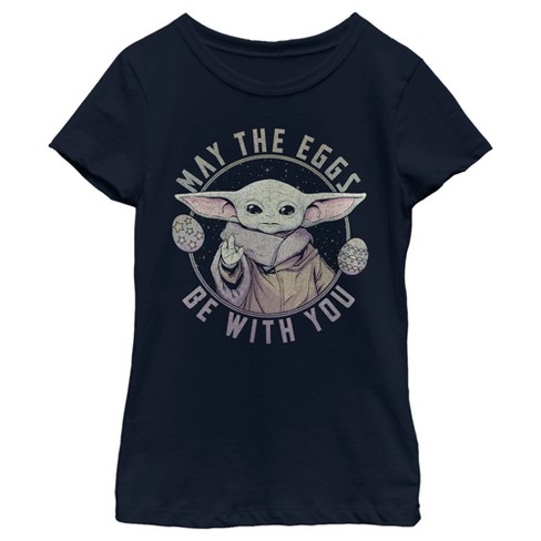 Girl's Star Wars: The Mandalorian Grogu May The Eggs Be With You T ...