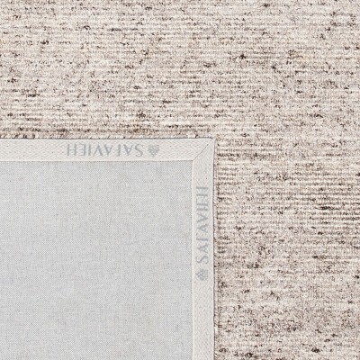 Himalaya 9' x 12' Brown Wool and Viscose Tufted Area Rug