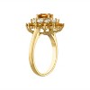 Designs By Gioelli Sterling Silver Gemstone Double Halo Ring - 2 of 3