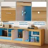78'' Modern TV Stand with 6 Cabinets & 2 Open Compartments, Entertainment Center for TVs up to 90'', Media Console for Living Room, Home Theatre - 2 of 4