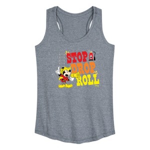 Women's - Disney - Firefighter Mickey Graphic Racerback Tank - 1 of 4
