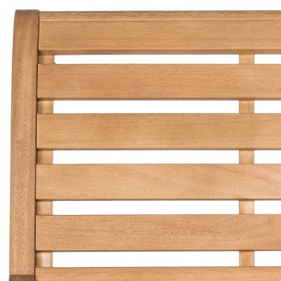 Teak Brown Eucalyptus Wood Outdoor Rocking Chair