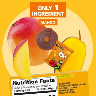 Bob Snail Mango Fruit Rolls - 3.53oz/10ct