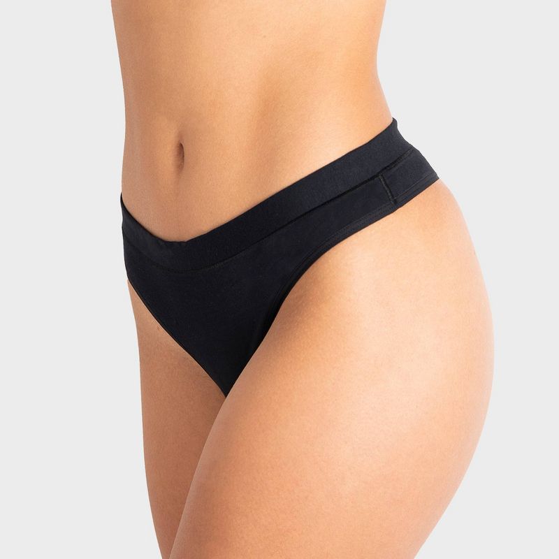Saalt Leak Proof Period Underwear Light Absorbency - Super Soft Modal Comfort Thong, 4 of 8