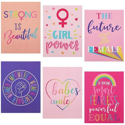 Paper Junkie 12 Pack Feminism Girls Decorative Pocket File Folders With ...