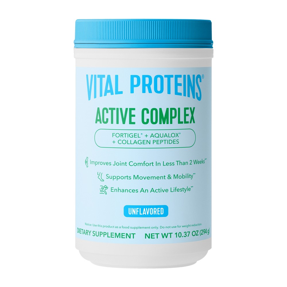 Photos - Vitamins & Minerals Vital Proteins Active Complex Non-Caffeinated Protein Shake - 10.37oz - Unflavored: Collagen Powder, 18g Protein Per Serving 