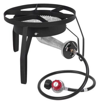 Winado 1 Burner Portable Propane Grill in Black with Tube