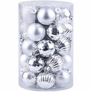 COZONY 34 Pcs Shatterproof Christmas Ball Ornament Set, Xmas Tree Hanging Decor for Holiday Wedding - 1 of 4