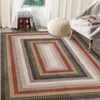 Indoor Modern Machine Washable Geometric Bordered Area Rugs - Soft Non Slip Floor Carpet for Home Office - 2 of 4