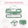 Unique Bargains PVC Zipper Clear Portable Makeup Bags and Organizers 2 Pcs - 4 of 4