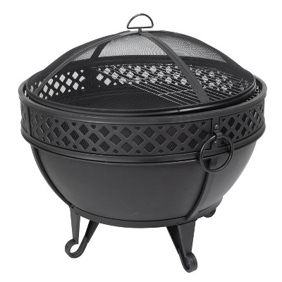 Gable 27" Fire Pit with Cooking Grid - Pleasant Hearth
