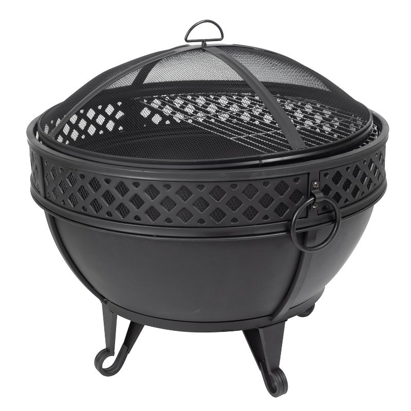 Gable 27&#34; Fire Pit with Cooking Grid - Pleasant Hearth, 1 of 12