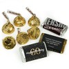 128 Pcs 60th Birthday Candy Party Favors Hershey's Miniatures and Gold Almond Kisses by Just Candy (1.58 lbs) - 2 of 4