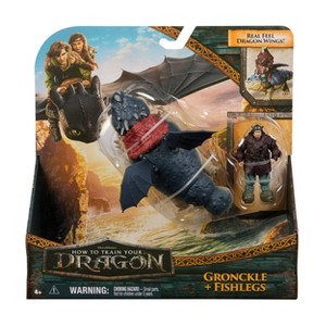 How to Train Your Dragon Fishlegs & Meatlug Figures - 1 of 4