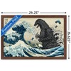 Trends International Godzilla - Great Wave Framed Wall Poster Prints - 3 of 4