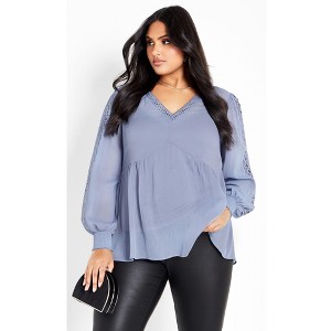 Avenue Women's Plus Size Hailey Top - 1 of 4