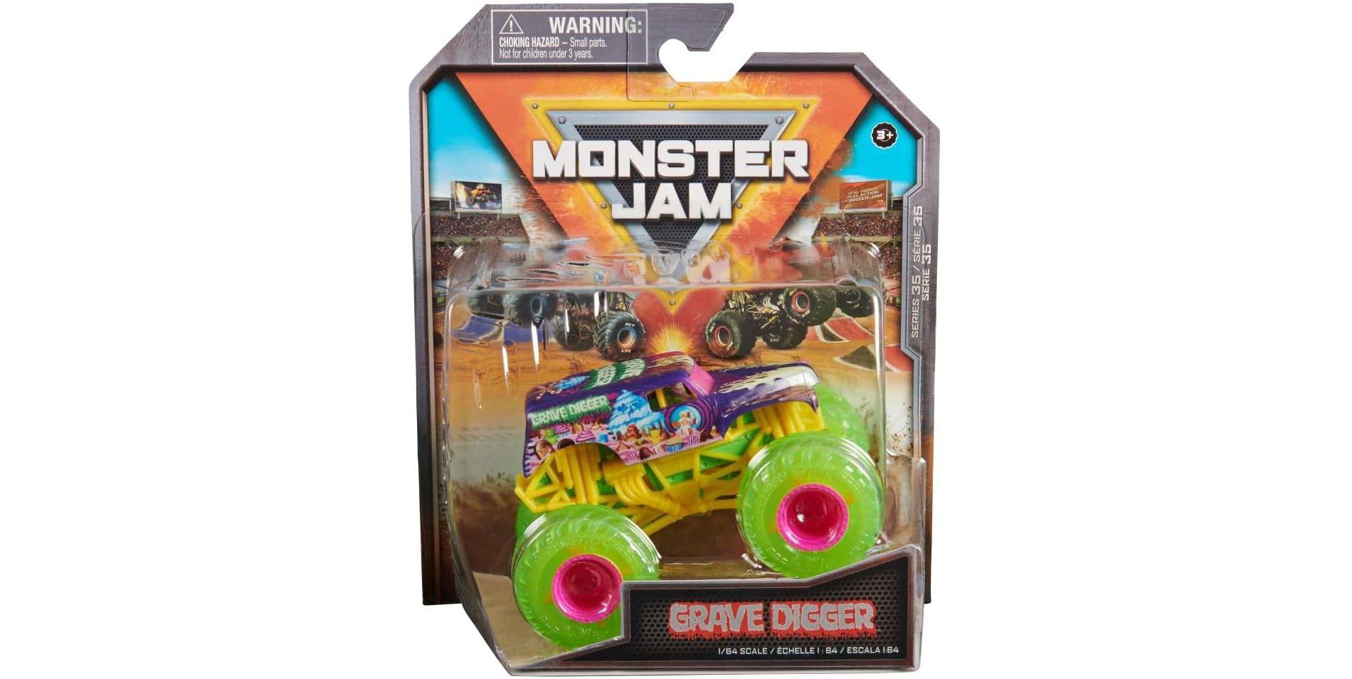Monster Jam 2024 Grave Digger 1:64 Diecast Truck, Series 35 Street Treats Official Collectible Monster Truck Toy, Ages 3+