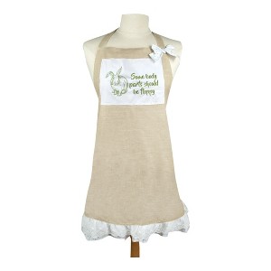 Women’s Cooking Apron Bunny Floppy Parts – 100% Cotton by Manual Woodworkers and Weavers - 1 of 3