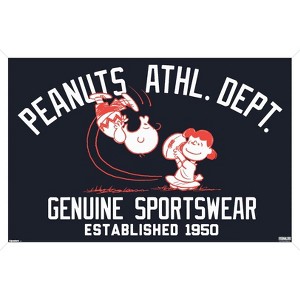 Trends International Peanuts: Varsity Sports - Football Framed Wall Poster Prints - 1 of 4