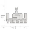 Black Bow Jewelry 14k White Gold Louisiana State Fighting Tigers NCAA Small Pendant - 2 of 3