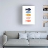 Tom Quartermaine 'Colorful Abstract Fish Scandinavian Style' Canvas Art - 3 of 4