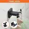 CLIHOME 4-Piece Bathroom Hardware Set, Includes Towel Bar, Toilet Paper Holder, Towel Ring, and Robe Hook - 3 of 4