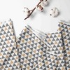 Bacati - Triangles Gray Beige 100 percent Cotton Universal Baby US Standard Crib or Toddler Bed Fitted Sheet - 2 of 4