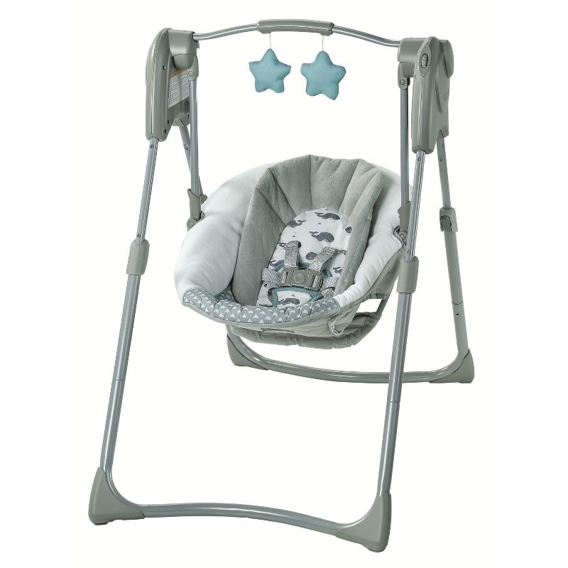 Graco Slim Spaces Compact Baby Swing, 1 of 10