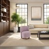 CAVINAS Polyester Accent Chair with Round Pine Wood Legs,Modrern Upholstered Living Room Chairs,Reading Chairs for Living Room - 2 of 4