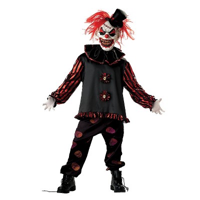 Seasonal Visions Boys' Evil Clown Costume - Size 14-16 - Black