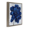 Stupell Industries Modern Deep Blue Floral Carnation, 18" x 18" - 3 of 4