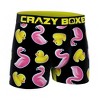 Mens Crazy Boxer Rubber Ducky and Flamingos Boxer Briefs - 3 of 4