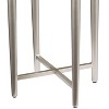 Coast to Coast Accents Hannibal Modern Iron Round Accent Table 14" for Silver Gray Pinwheel Tabletop for Living Room Bedroom Bedside Entryway Office - 4 of 4